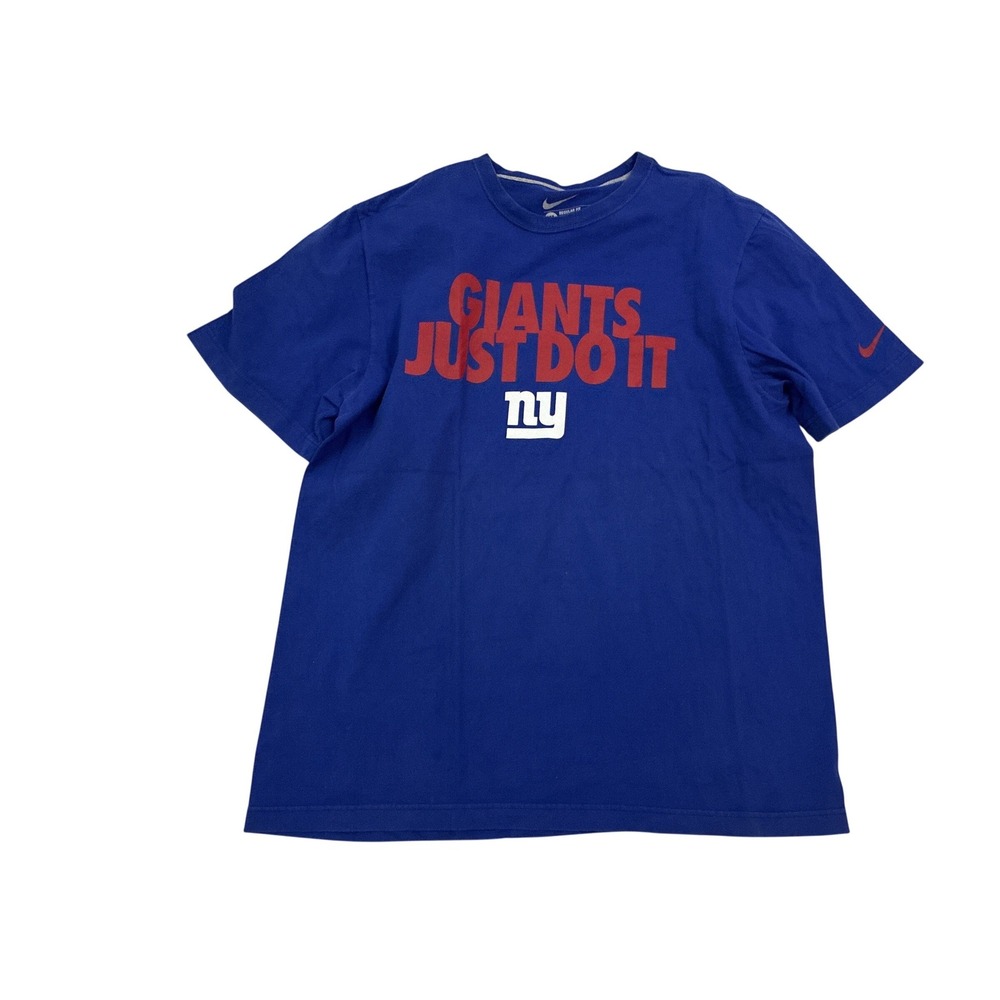 Nike New York Giants Just Do It Graphic T-Shirt Mens XL Blue NFL Football Tee